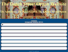 Tablet Screenshot of dutchstreetorgan.com